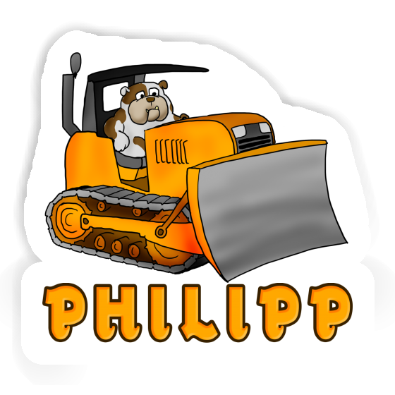 Philipp Autocollant Bulldozer Notebook Philipp Autocollant Bulldozer Gift package Image