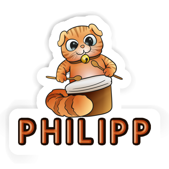 Aufkleber Philipp Trommler-Katze Gift package Image