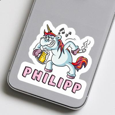 Philipp Autocollant Licorne en fête Philipp Autocollant Licorne en fête Image