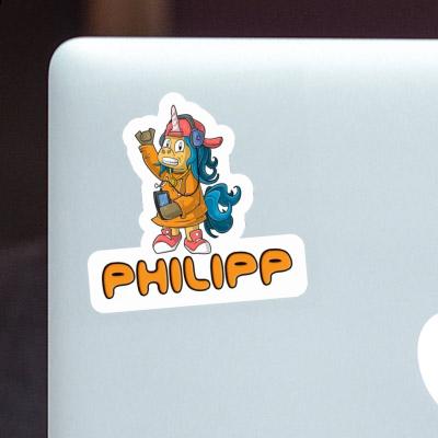 Autocollant Licorne hip-hop Philipp Notebook Autocollant Licorne hip-hop Philipp Gift package Image