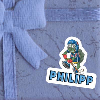 Sticker Hockey Player Philipp Notebook Sticker Hockey Player Philipp Gift package Image