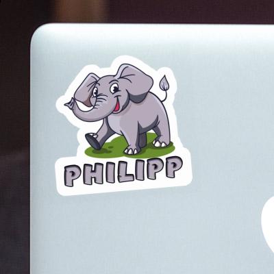 Philipp Autocollant Éléphant Philipp Autocollant Éléphant Image