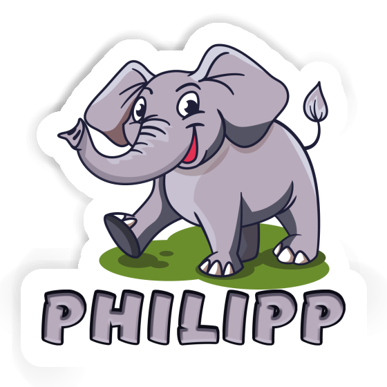 Philipp Autocollant Éléphant Notebook Philipp Autocollant Éléphant Gift package Image