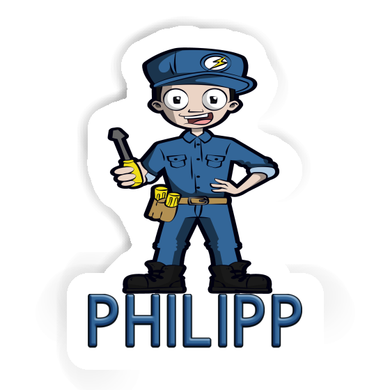 Elektriker Sticker Philipp Notebook Elektriker Sticker Philipp Notebook Image