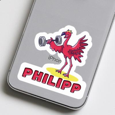 Philipp Autocollant Flamant Notebook Philipp Autocollant Flamant Notebook Image