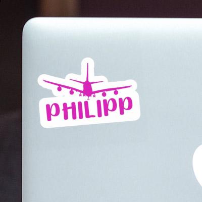 Philipp Sticker Airplane Image