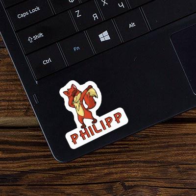 Philipp Autocollant Renard Notebook Philipp Autocollant Renard Gift package Image
