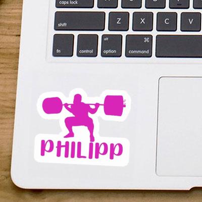 Sticker Gewichtheberin Philipp Notebook Sticker Gewichtheberin Philipp Gift package Image