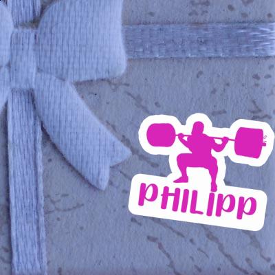 Sticker Gewichtheberin Philipp Notebook Sticker Gewichtheberin Philipp Gift package Image