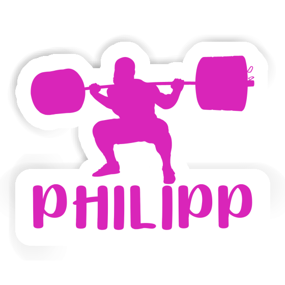 Sticker Gewichtheberin Philipp Sticker Gewichtheberin Philipp Image