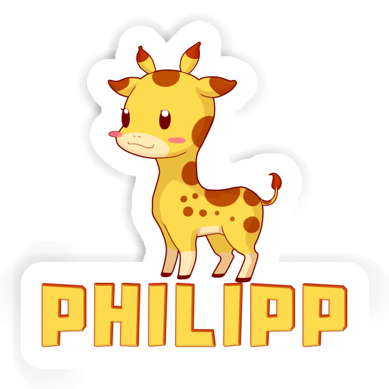 Sticker Giraffe Philipp Image