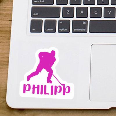 Sticker Philipp Eishockeyspielerin Notebook Sticker Philipp Eishockeyspielerin Gift package Image