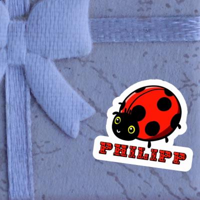 Philipp Autocollant Coccinelle Image