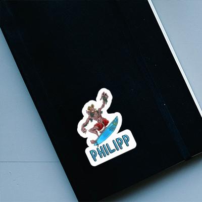 Philipp Autocollant Surfeur Philipp Autocollant Surfeur Image