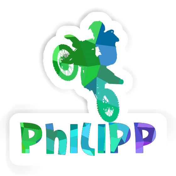 Sticker Philipp Motocross-Fahrer Laptop Image