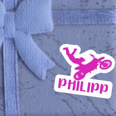 Motocross-Fahrer Sticker Philipp Notebook Motocross-Fahrer Sticker Philipp Gift package Image