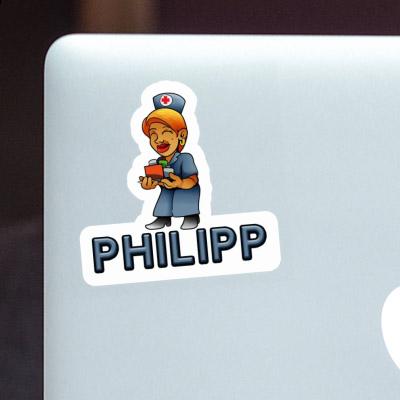 Infirmière Autocollant Philipp Laptop Image