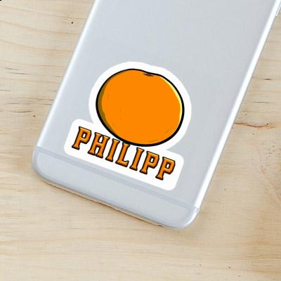 Sticker Philipp Orange Notebook Sticker Philipp Orange Notebook Image