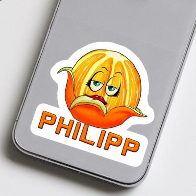Philipp Sticker Orange Notebook Philipp Sticker Orange Gift package Image