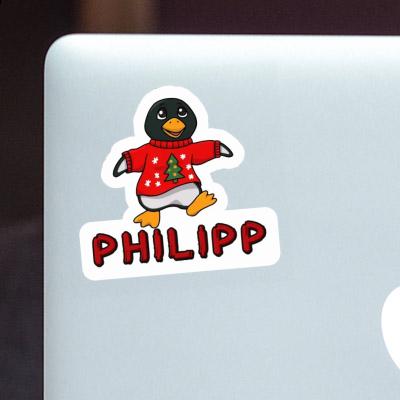Sticker Christmas Penguin Philipp Notebook Sticker Christmas Penguin Philipp Notebook Image