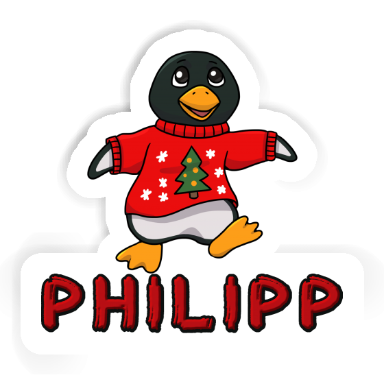 Philipp Autocollant Pingouin de Noël Gift package Image
