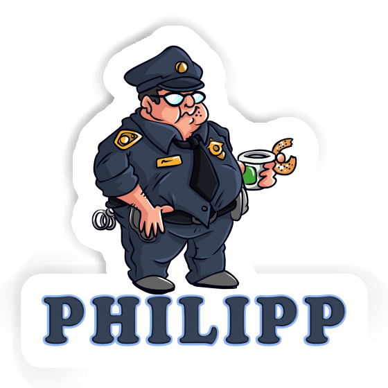 Philipp Autocollant Policier Notebook Philipp Autocollant Policier Notebook Image