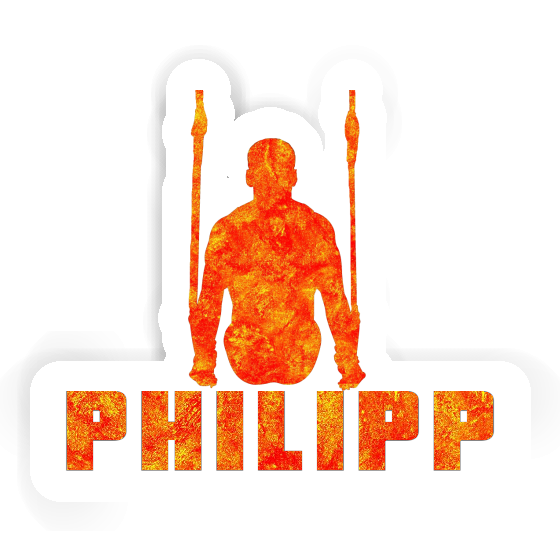Autocollant Philipp Gymnaste aux anneaux Notebook Autocollant Philipp Gymnaste aux anneaux Gift package Image