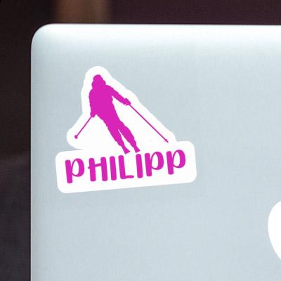 Sticker Skifahrerin Philipp Notebook Sticker Skifahrerin Philipp Gift package Image
