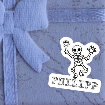 Philipp Autocollant Squelette Philipp Autocollant Squelette Image