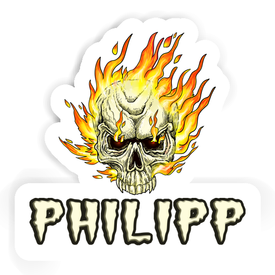 Autocollant Tête de mort Philipp Laptop Autocollant Tête de mort Philipp Laptop Image