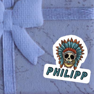 Autocollant Philipp Bébé tête de mort Notebook Autocollant Philipp Bébé tête de mort Gift package Image