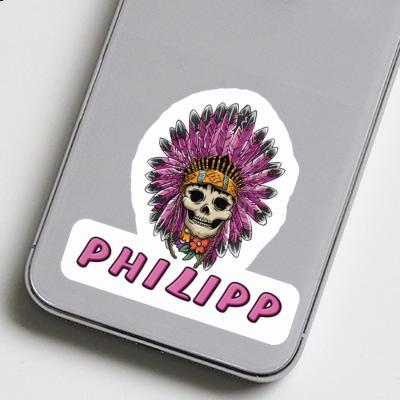 Autocollant Philipp Lady Tête de mort Notebook Autocollant Philipp Lady Tête de mort Gift package Image