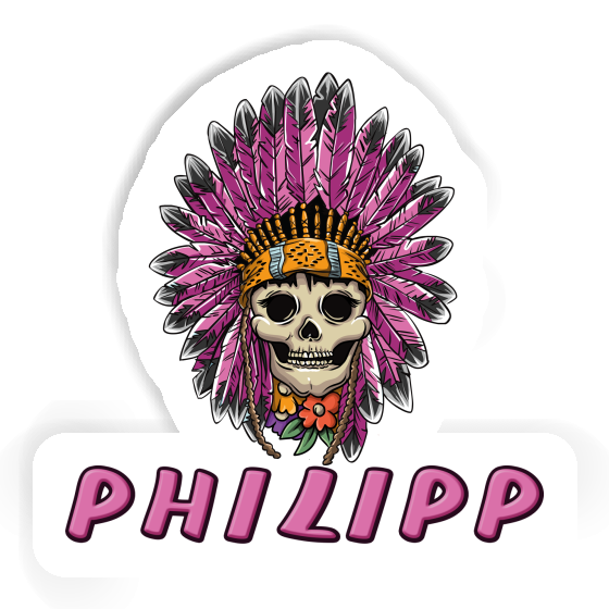 Autocollant Philipp Lady Tête de mort Laptop Autocollant Philipp Lady Tête de mort Laptop Image