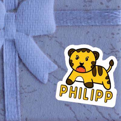 Philipp Autocollant Bébé tigre Notebook Philipp Autocollant Bébé tigre Gift package Image