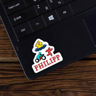Philipp Sticker Triathlet Notebook Philipp Sticker Triathlet Gift package Image
