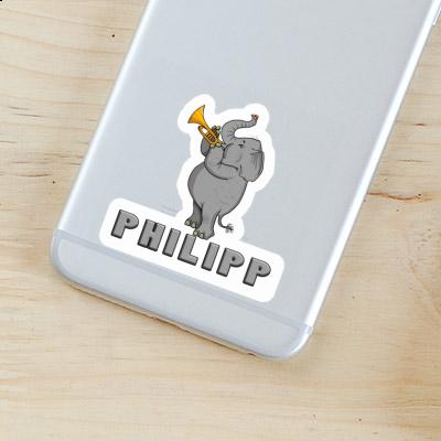 Philipp Autocollant Éléphant Philipp Autocollant Éléphant Image