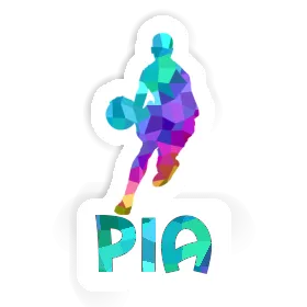 Pia Sticker Basketball Player Image