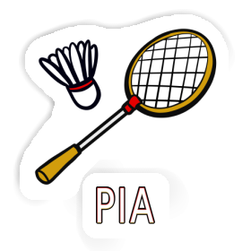 Badmintonschläger Aufkleber Pia Image