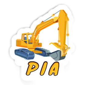 Pia Sticker Excavator Image