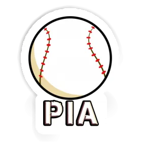 Autocollant Balle de baseball Pia Image