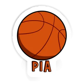 Aufkleber Pia Basketball Ball Image