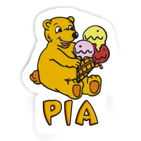 Pia Aufkleber Eiscreme-Bär Image