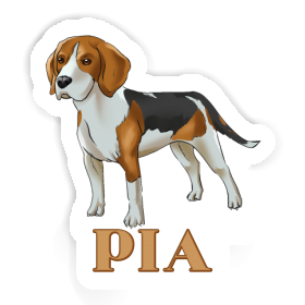 Sticker Pia Beagle Dog Image