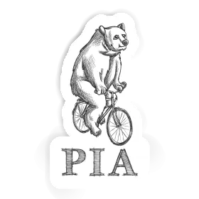 Autocollant Cycliste Pia Image