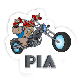 Biker Sticker Pia Image