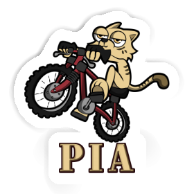 Fahrradkatze Sticker Pia Image