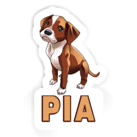 Sticker Boxerhund Pia Image