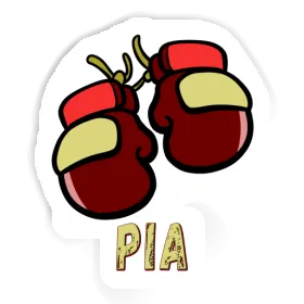 Gant de boxe Autocollant Pia Image