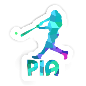 Aufkleber Baseballspieler Pia Image