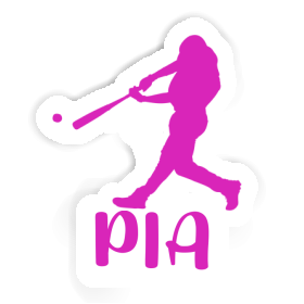 Sticker Pia Baseball Player Image